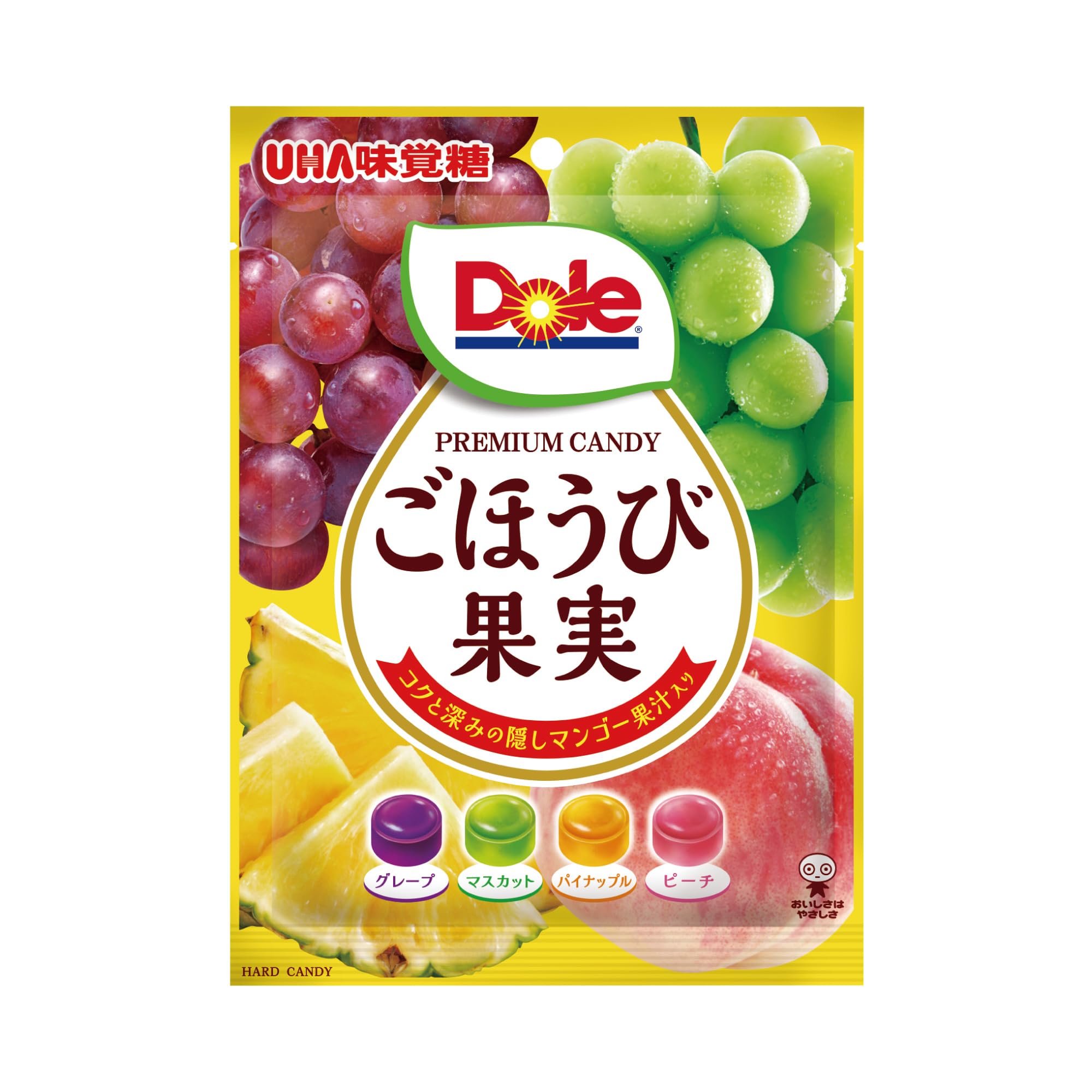 Amazon.co.jp: UHA味覚糖 Dole ごほうび果実キャンディ4種